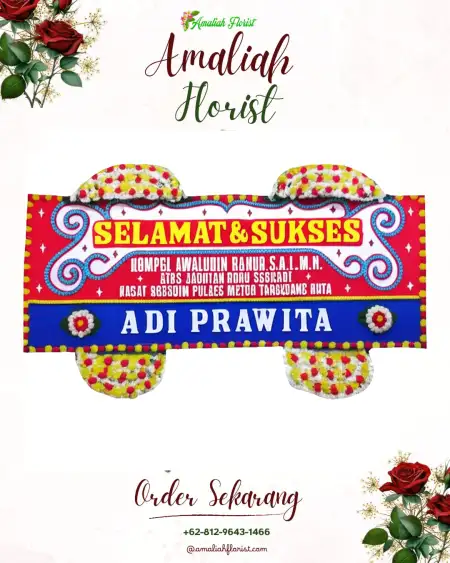 Papan Bunga Ucapan Selamat Serambakon