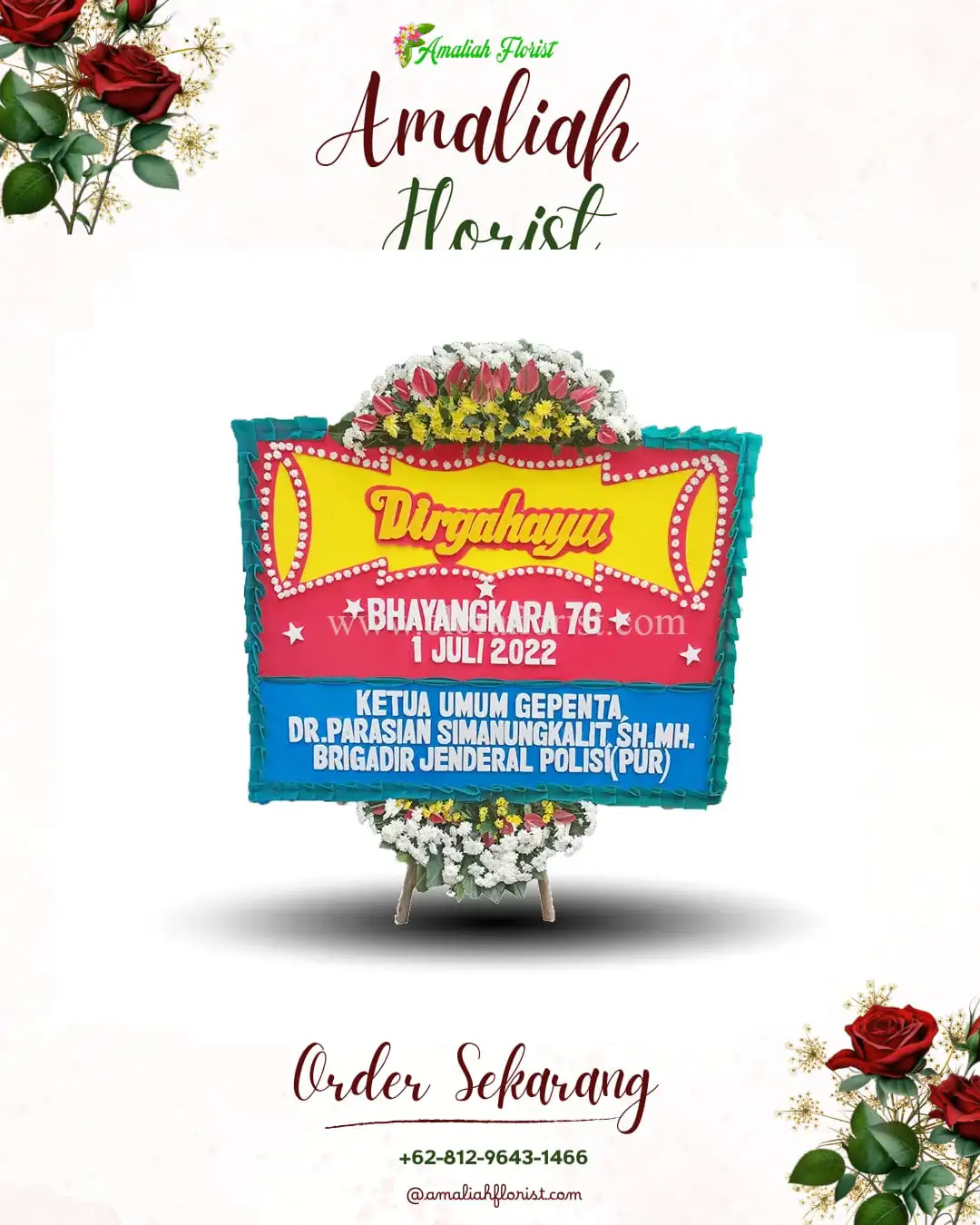 Papan Bunga HUT Ulang Tahun Serambakon